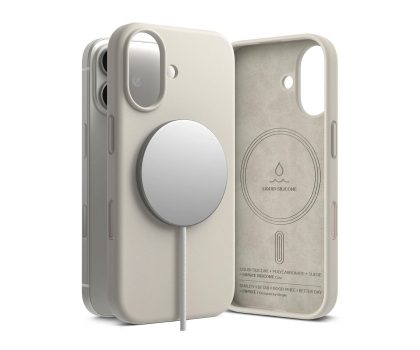 Etui / obudowa na smartfona Ringke Silicone Magnetic Magsafe do Iphone 17 Stone